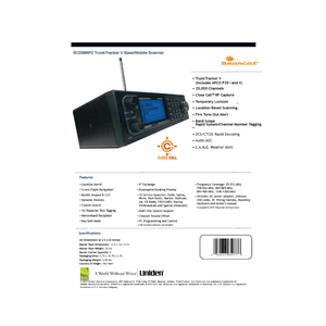 BCD996P2 Phase II Base-Mobile Digital Scanner