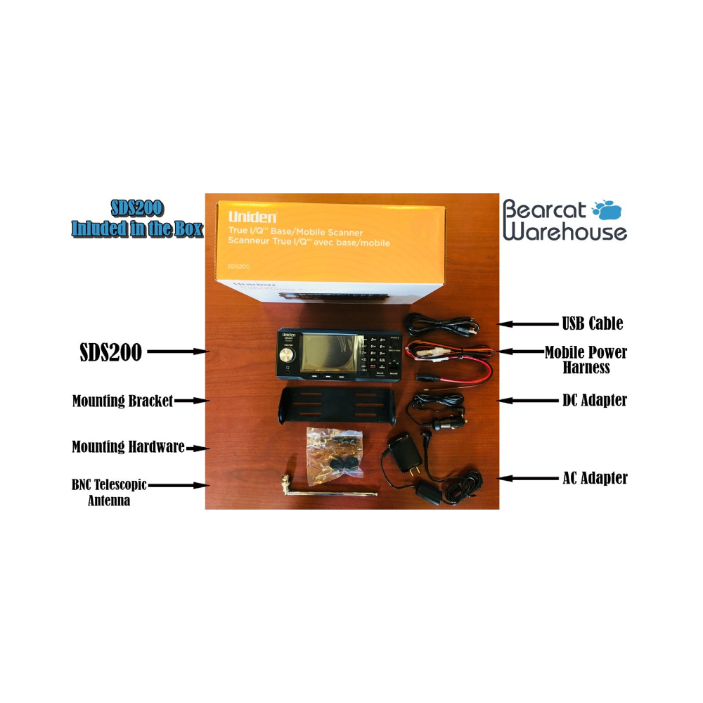 Uniden SDS200 Police Scanner Bearcat Handheld Digital Police Radio –  Uniden Online Store Bearcatwarehouse